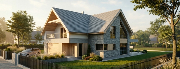 Projekt domu w Otominie obok Gdańska EMER-architekci