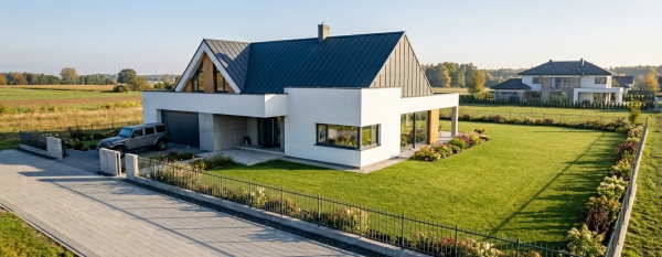 Dom z poddaszem w Bielkówku EMER-architekci