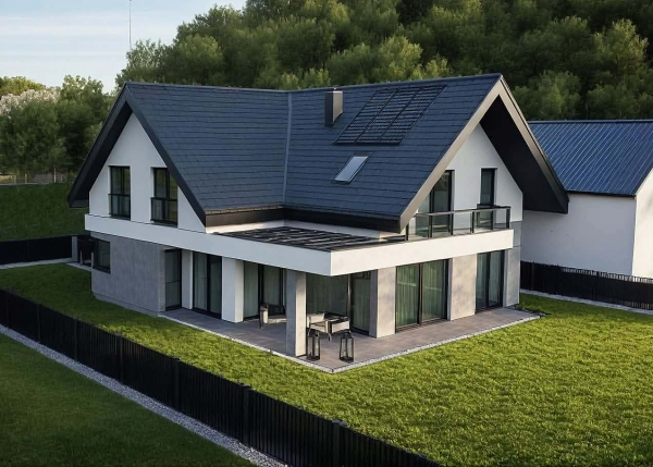 Projekt nowoczesnego domu z poddaszem użytkowym w Gdyni EMER-architekci