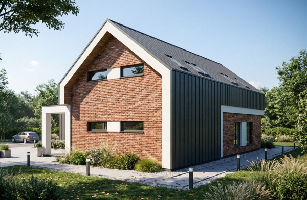 Nowoczesny budynek biurowy w Jagatowie niedaleko Pruszcza Gdańskiego EMER-architekci