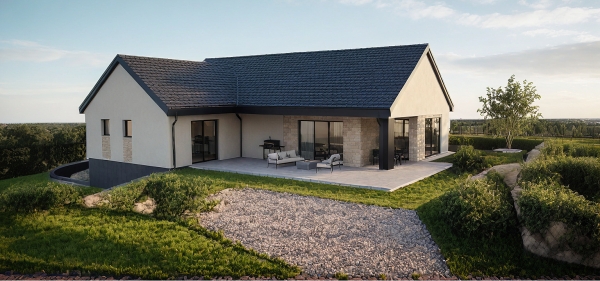 Projekt domu jednorodzinnego w Złej Wsi EMER-architekci