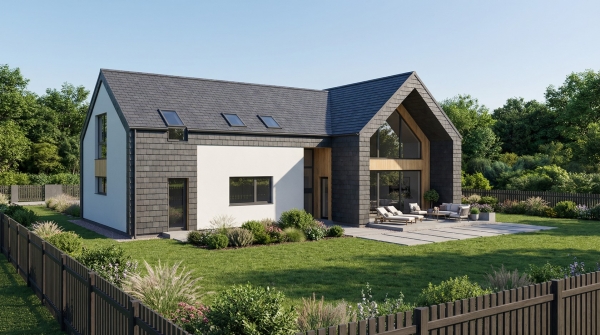 Indywidualny projekt nowoczesnego domu w Przywidzu EMER-architekci Pruszcz Gdański