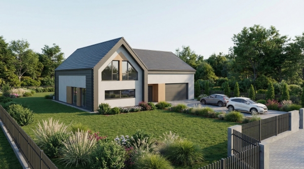 Projekt nowoczesnego domu w Przywidzu EMER-architekci