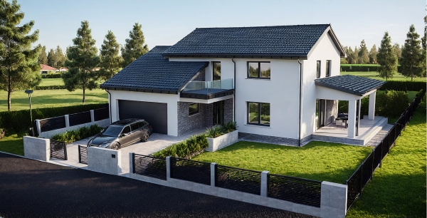 Projekt domu jednorodzinnego w Lublewie Gdańskim EMER-architekci