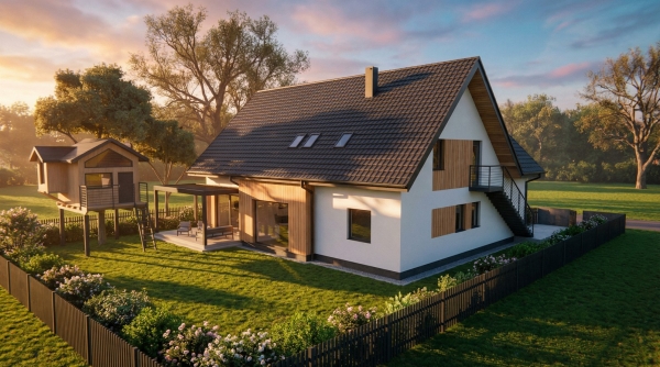 Nowoczesny dom w Borkowie obok Gdańska projekt EMER-architekci