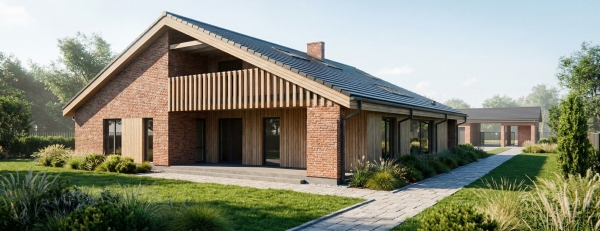 Dom jednorodzinny w Wojanowie tył