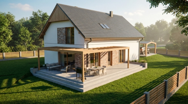 Dom jednorodzinny w Pawłowie tył