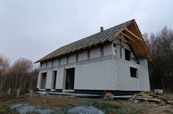 Dom jednorodzinny Pawłowo budowa