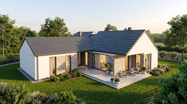 Indywidualny projekt domu parterowego w Straszynie EMER-architekci