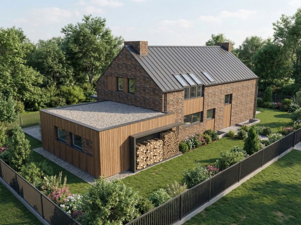 Nowoczesna Stodoła w centrum Gdyni Indywidualny projekt domu EMER-architekci