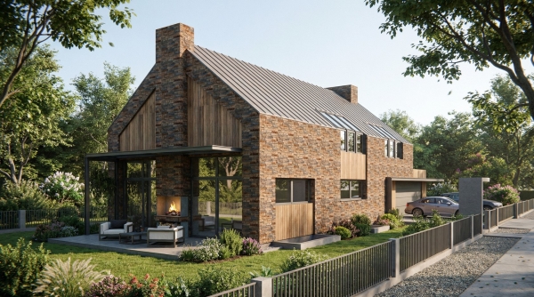 Projekt domu w centrum Gdyni Nowoczesna Stodoła EMER-architekci