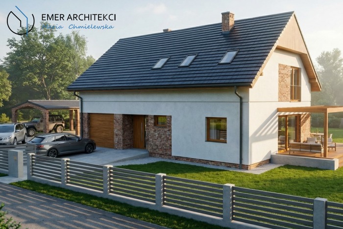 DOM Z PODDASZEM UŻYTKOWYM W PAWŁOWIE