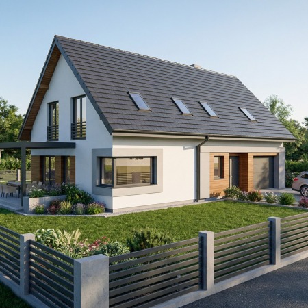 DOM Z PODDASZEM UŻYTKOWYM W BORKOWIE