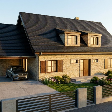 DOM JEDNORODZINNY Z PODDASZEM UŻYTKOWYM W GDAŃSKU