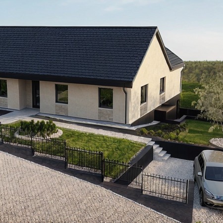 PARTEROWY DOM Z CZĘŚCIOWYM PODPIWNICZENIEM W ZŁEJ WSI